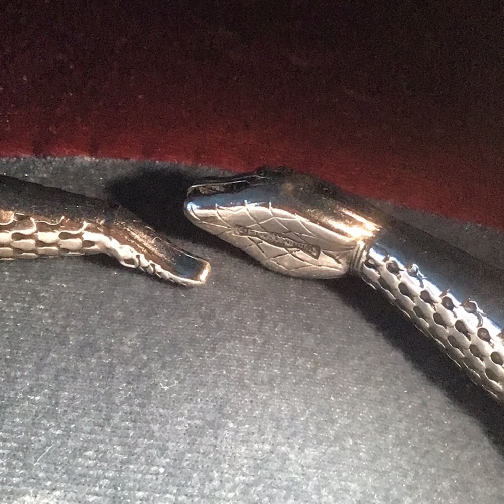 Vintage Whiting & Davis Serpent Snake Necklace Choker - Picture 4 of 4
